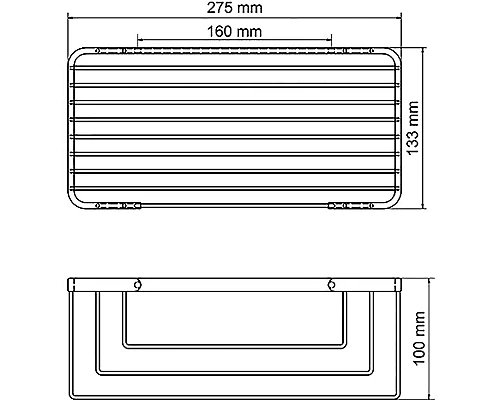 Купить Полка корзина WasserKRAFT K-71122 Хром в магазине сантехники Santeh-Crystal.ru