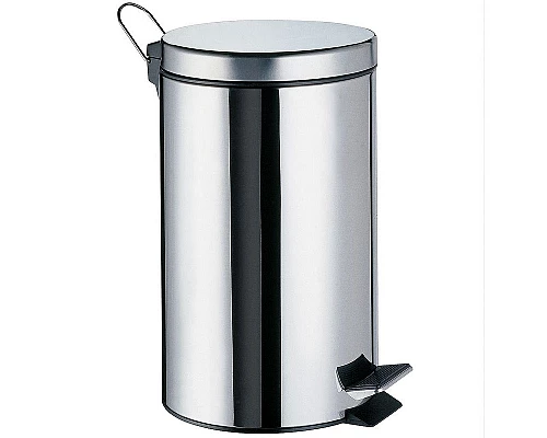 Приобрести Ведро для мусора WasserKRAFT K-612 Нержавеющая сталь в магазине сантехники Santeh-Crystal.ru
