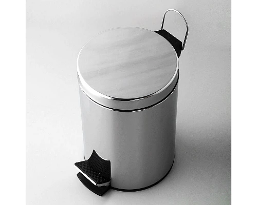 Приобрести Ведро для мусора WasserKRAFT K-637 Нержавеющая сталь в магазине сантехники Santeh-Crystal.ru