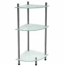 Напольная стеклянная полка WasserKRAFT K-4133 Хром