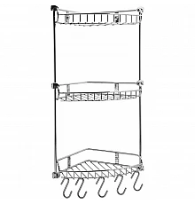 Полка корзина WasserKRAFT K-1233 угловая Хром