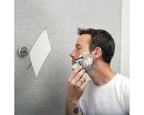 Заказать Косметическое зеркало WasserKRAFT K-1001 с увеличением Хром в магазине сантехники Santeh-Crystal.ru