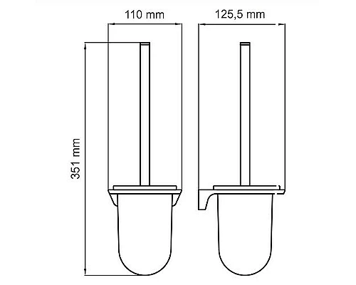 Заказать Ершик для унитаза WasserKRAFT Aisch K-5927 Золото матовое в магазине сантехники Santeh-Crystal.ru