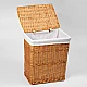 Приобрести Корзина для белья WasserKRAFT Ammer WB-370-M с крышкой Светло-коричневая в магазине сантехники Santeh-Crystal.ru
