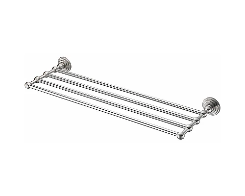 Купить Полка для полотенец WasserKRAFT Ammer K-7011 Хром матовый в магазине сантехники Santeh-Crystal.ru