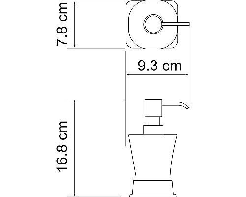 Заказать Дозатор для жидкого мыла WasserKRAFT Amper K-5499N Никель в магазине сантехники Santeh-Crystal.ru
