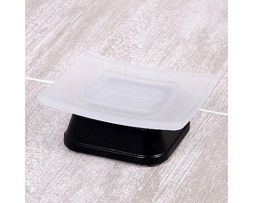 Купить Мыльница WasserKRAFT Amper Black K-5429B Черная матовая в магазине сантехники Santeh-Crystal.ru