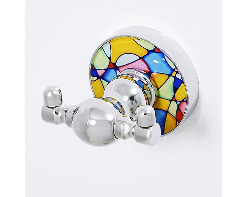 Приобрести Двойной крючок WasserKRAFT Diemel K-2223D Хром в магазине сантехники Santeh-Crystal.ru