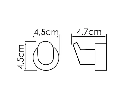 Заказать Крючок WasserKRAFT Donau K-9423 Хром в магазине сантехники Santeh-Crystal.ru
