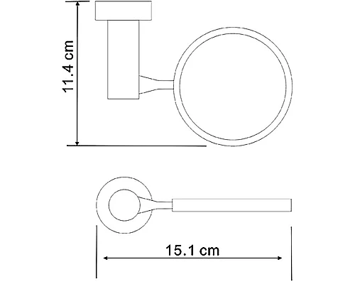 Заказать Держатель для ершика унитаза WasserKRAFT Donau K-C176 Хром в магазине сантехники Santeh-Crystal.ru