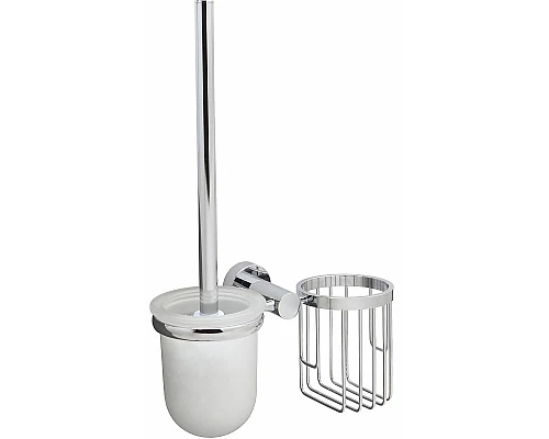 Приобрести Ершик для унитаза с держателем освежителя воздуха WasserKRAFT Donau K-9435 Хром в магазине сантехники Santeh-Crystal.ru
