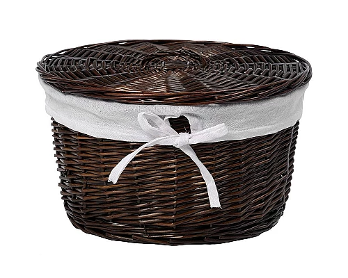 Приобрести Корзина для белья WasserKRAFT Donau WB-530-M Темно-коричневая в магазине сантехники Santeh-Crystal.ru