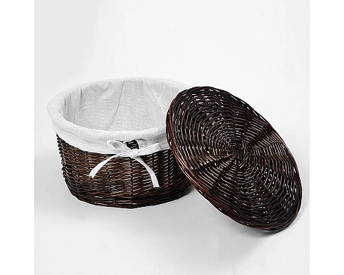 Приобрести Корзина для белья WasserKRAFT Donau WB-530-M Темно-коричневая в магазине сантехники Santeh-Crystal.ru