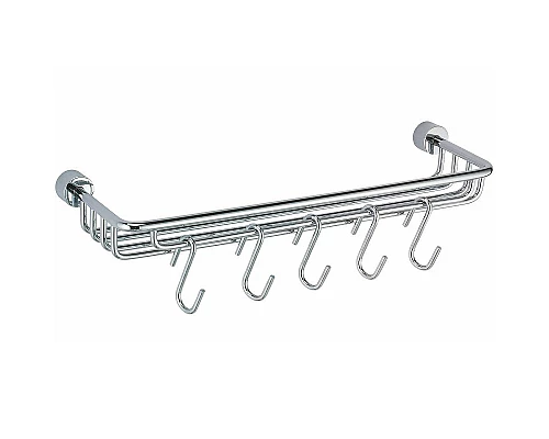 Приобрести Полка корзина WasserKRAFT Donau K-9415 Хром в магазине сантехники Santeh-Crystal.ru