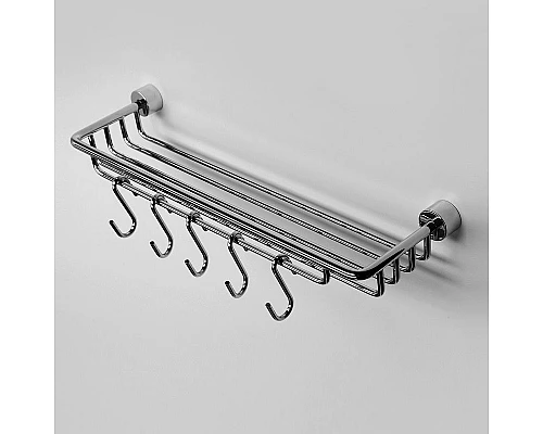 Приобрести Полка корзина WasserKRAFT Donau K-9415 Хром в магазине сантехники Santeh-Crystal.ru