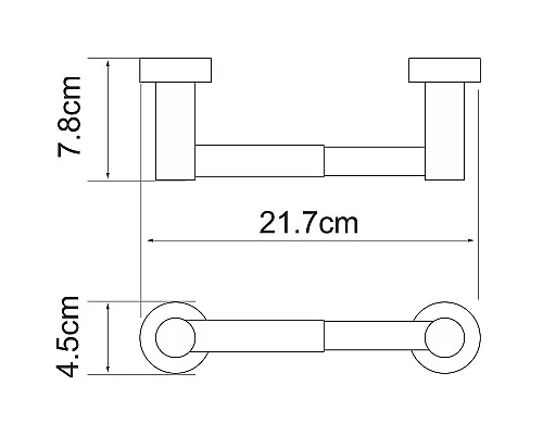 Приобрести Держатель туалетной бумаги WasserKRAFT Donau K-9422 Хром в магазине сантехники Santeh-Crystal.ru
