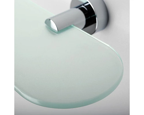 Заказать Стеклянная полка WasserKRAFT Donau K-9424 Хром в магазине сантехники Santeh-Crystal.ru