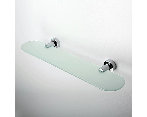 Заказать Стеклянная полка WasserKRAFT Donau K-9424 Хром в магазине сантехники Santeh-Crystal.ru