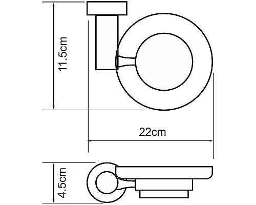 Приобрести Мыльница WasserKRAFT Donau K-9429 Хром в магазине сантехники Santeh-Crystal.ru