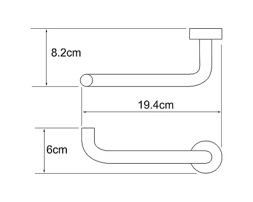 Купить Держатель туалетной бумаги WasserKRAFT Donau K-9496 Хром в магазине сантехники Santeh-Crystal.ru