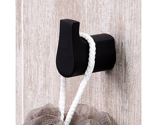 Приобрести Крючок WasserKRAFT Elbe K-7223 Черный матовый в магазине сантехники Santeh-Crystal.ru