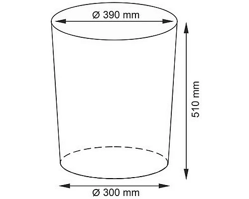 Приобрести Корзина для белья WasserKRAFT Elbе WB-740-M с крышкой Темно-коричневая в магазине сантехники Santeh-Crystal.ru