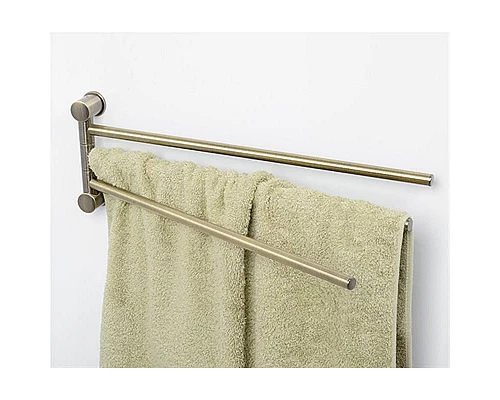 Приобрести Полотенцедержатель WasserKRAFT Exter K-1533 поворотный Светлая бронза в магазине сантехники Santeh-Crystal.ru