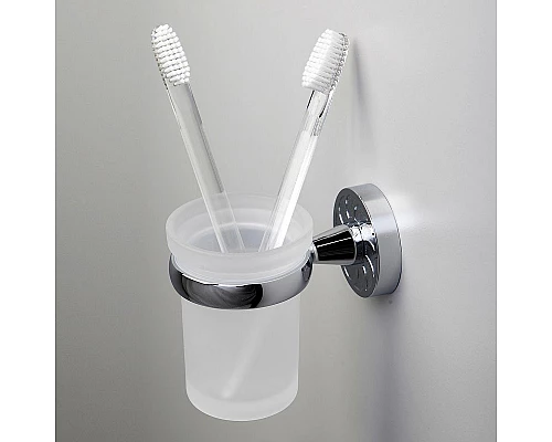 Заказать Стакан для зубных щеток WasserKRAFT Isen K-4028 Хром в магазине сантехники Santeh-Crystal.ru