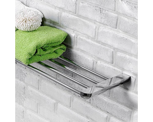 Приобрести Полка для полотенец WasserKRAFT Kammel K-8311 Хром в магазине сантехники Santeh-Crystal.ru