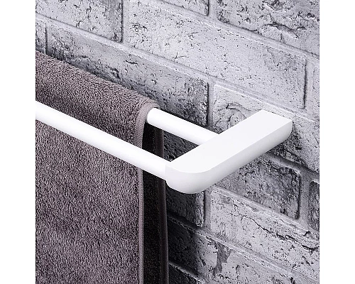 Купить Полотенцедержатель WasserKRAFT Kammel K-8340W двойной Белый матовый в магазине сантехники Santeh-Crystal.ru
