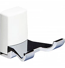 Двойной крючок WasserKRAFT Leine K-5023DW Хром Белый