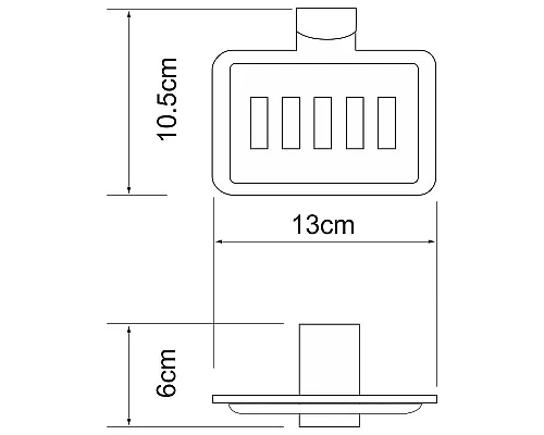 Заказать Мыльница WasserKRAFT Leine K-5069W Хром Белая в магазине сантехники Santeh-Crystal.ru