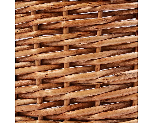 Приобрести Корзина для белья WasserKRAFT Leine WB-350-L с крышкой Светло-коричневая в магазине сантехники Santeh-Crystal.ru