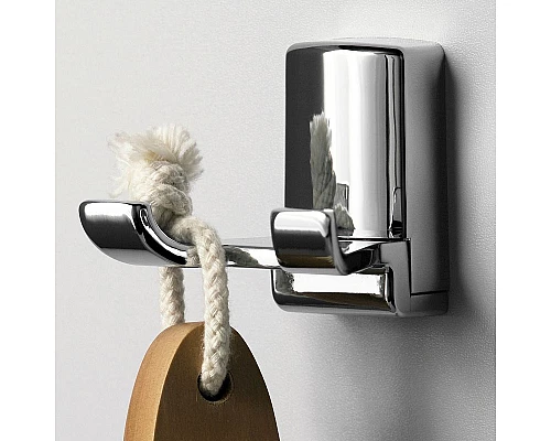 Заказать Двойной крючок WasserKRAFT Leine K-5023D Хром в магазине сантехники Santeh-Crystal.ru