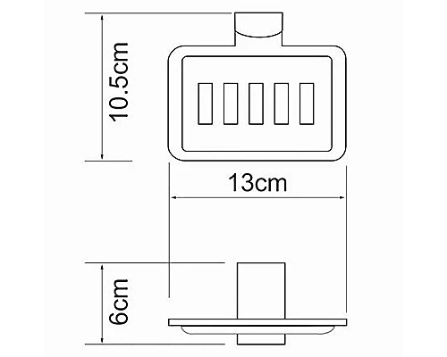 Заказать Мыльница WasserKRAFT Leine K-5069 Хром в магазине сантехники Santeh-Crystal.ru