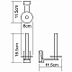 Купить Держатель запасного рулона WasserKRAFT Leine K-5097 Хром в магазине сантехники Santeh-Crystal.ru