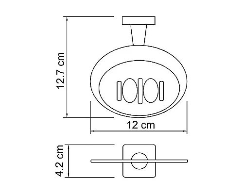 Приобрести Мыльница WasserKRAFT Lippe K-6569 Хром в магазине сантехники Santeh-Crystal.ru