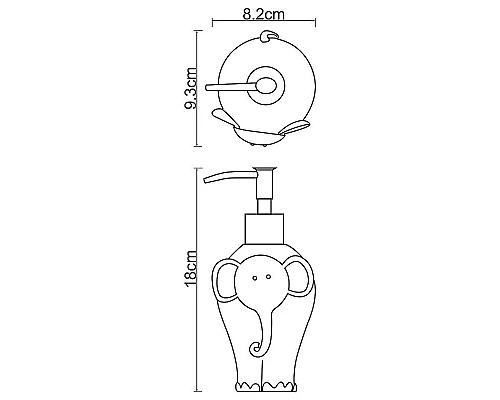 Заказать Дозатор для жидкого мыла WasserKRAFT Lippe K-8199 Голубой в магазине сантехники Santeh-Crystal.ru
