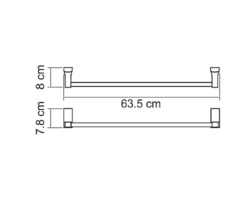 Заказать Полотенцедержатель WasserKRAFT Lopau K-6030 Хром в магазине сантехники Santeh-Crystal.ru