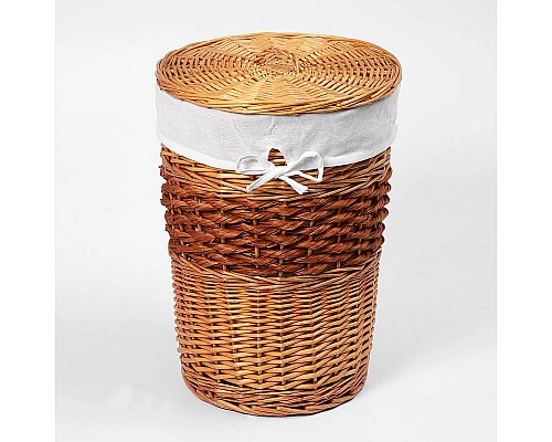 Заказать Корзина для белья WasserKRAFT Main WB-410-S с крышкой Светло-коричневая в магазине сантехники Santeh-Crystal.ru