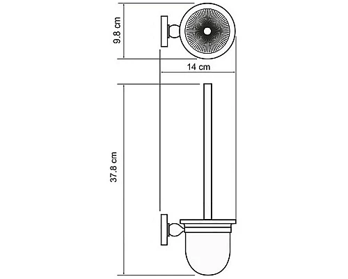 Заказать Ершик для унитаза WasserKRAFT Nau K-7727 Хром в магазине сантехники Santeh-Crystal.ru