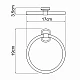Купить Кольцо для полотенец WasserKRAFT Oder K-3060 Хром в магазине сантехники Santeh-Crystal.ru