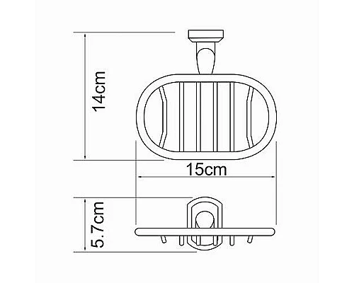 Приобрести Мыльница WasserKRAFT Oder K-3069 Хром в магазине сантехники Santeh-Crystal.ru