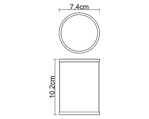 Купить Стакан для зубных щеток WasserKRAFT Rossel K-5728 Белый в магазине сантехники Santeh-Crystal.ru