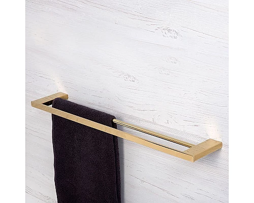 Приобрести Полотенцедержатель WasserKRAFT Sauer K-7940 двойной Золото в магазине сантехники Santeh-Crystal.ru