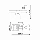 Приобрести Дозатор для жидкого мыла WasserKRAFT Wern K-2589 со стаканом для зубных щеток Хром в магазине сантехники Santeh-Crystal.ru