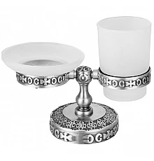 Держатель мыльницы и подстаканник ZorG SL AZR 22 SL Серебро