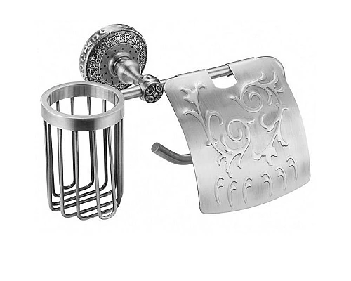 Заказать Держатель освежителя воздуха и туалетной бумаги ZorG SL AZR 20 SL Серебро в магазине сантехники Santeh-Crystal.ru