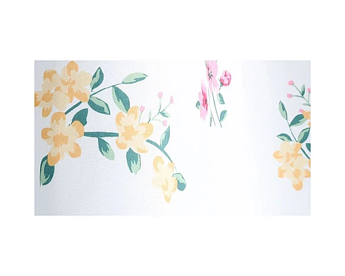 Заказать Шторка для ванны Fixsen Design Flora FX-1507 180х200 Белая с цветами в магазине сантехники Santeh-Crystal.ru