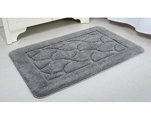 Приобрести Коврик для ванной комнаты Fixsen Link FX-5002K 50x80 Серый в магазине сантехники Santeh-Crystal.ru